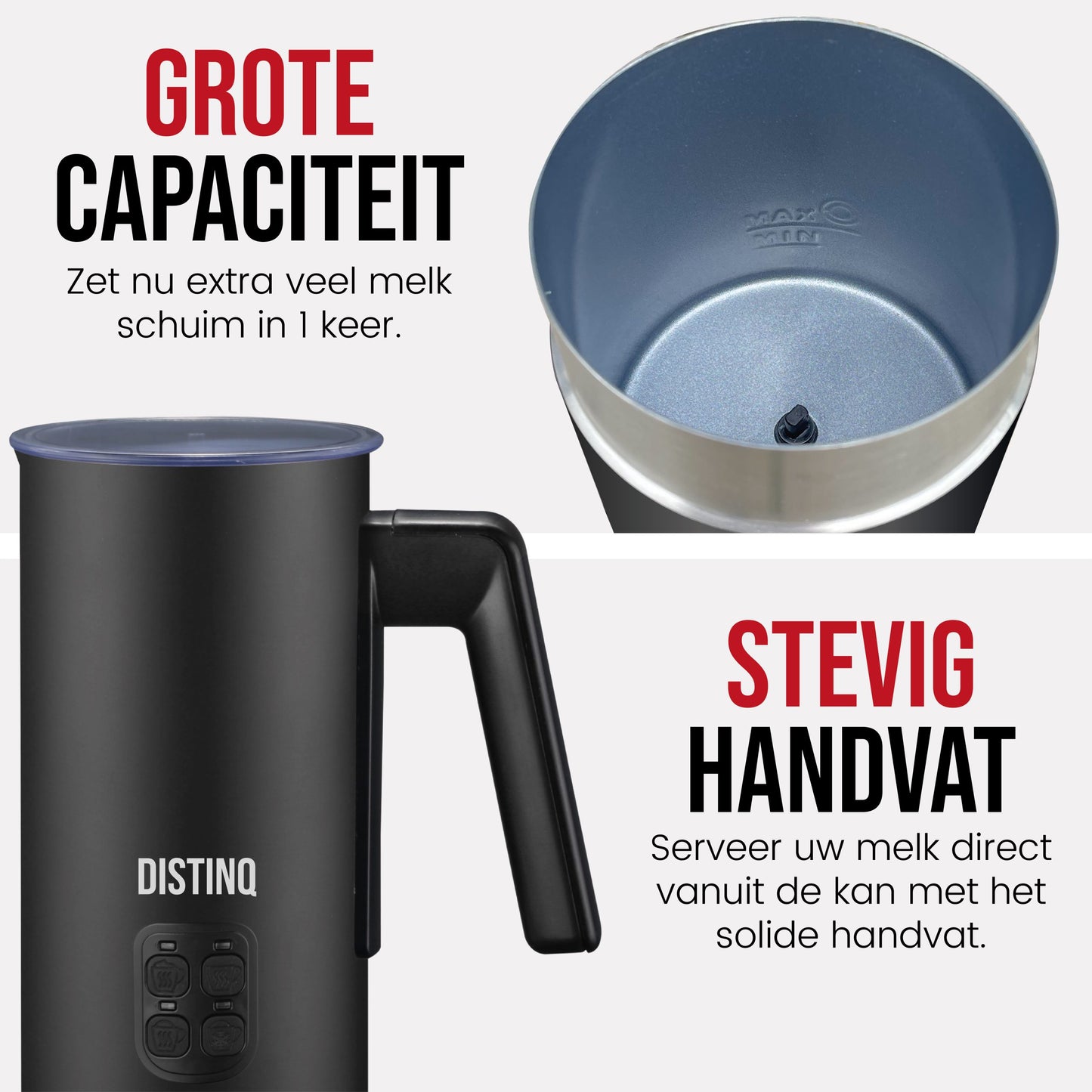 DistinQ Milk Frother Black-6