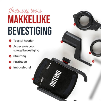 DistinQ Phone holder for bicycle and motorcycle 360°-6
