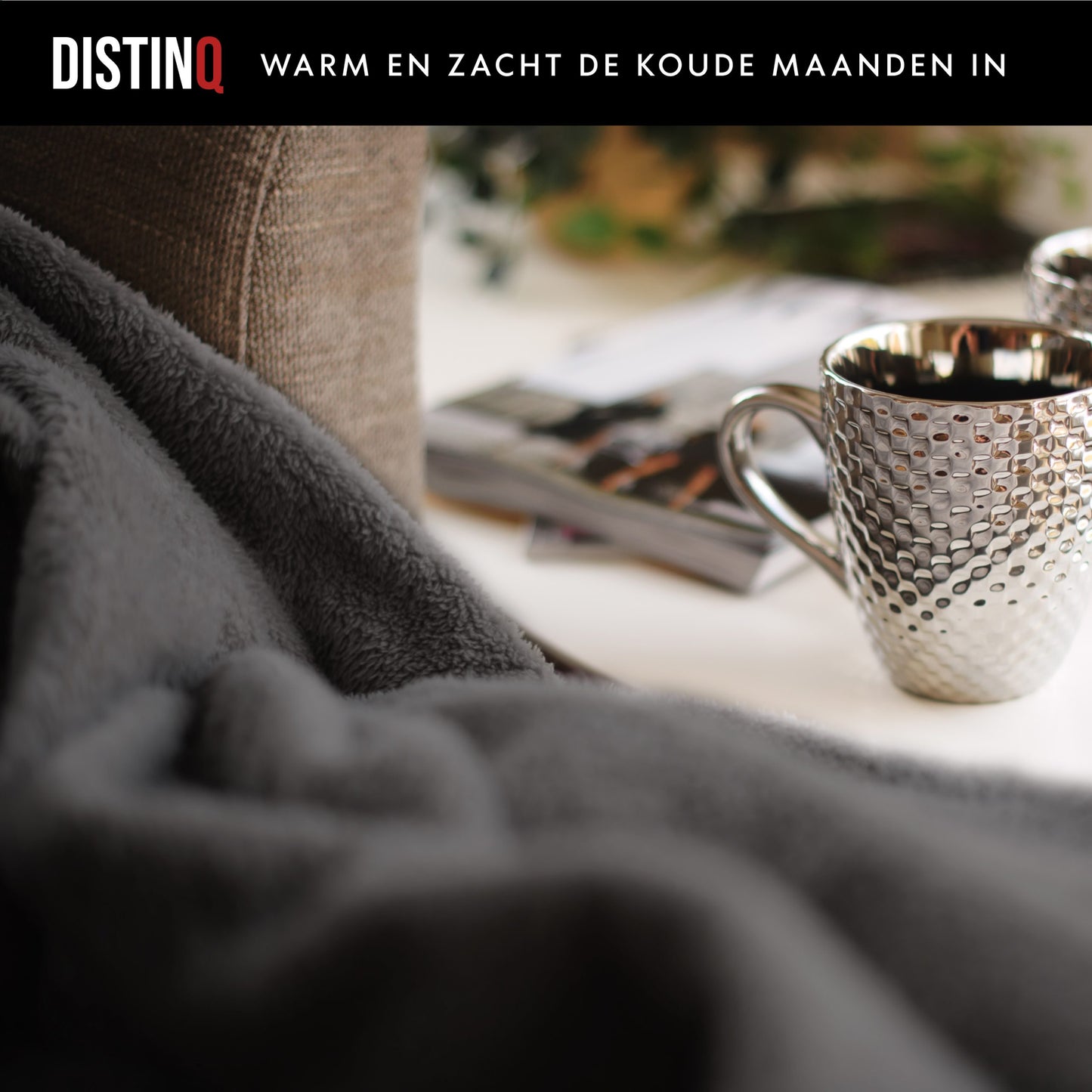 DistinQ Elektrisch deken Grijs 2