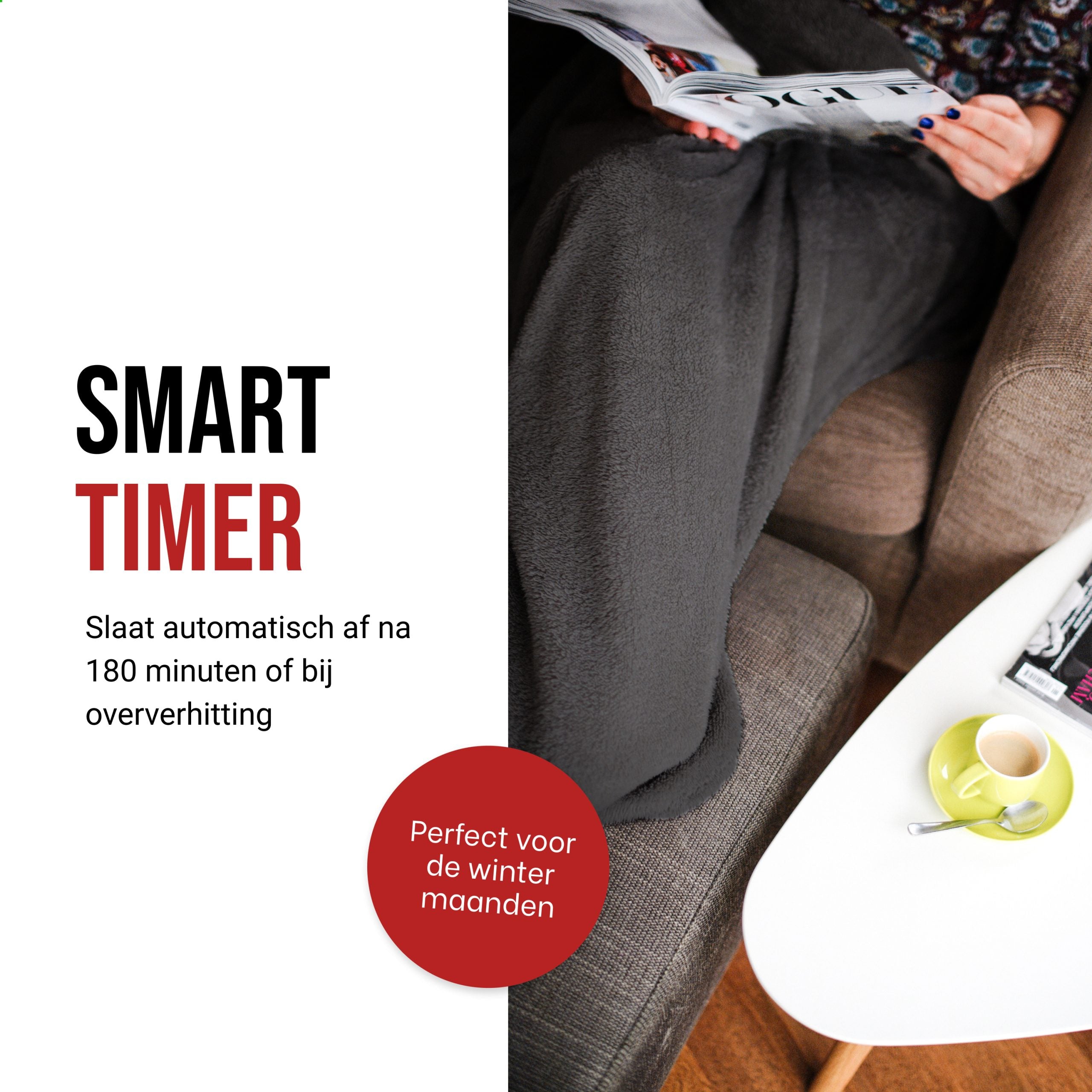 DistinQ Elektrisch deken Grijs 6