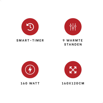 DistinQ Elektrisch deken Grijs 8