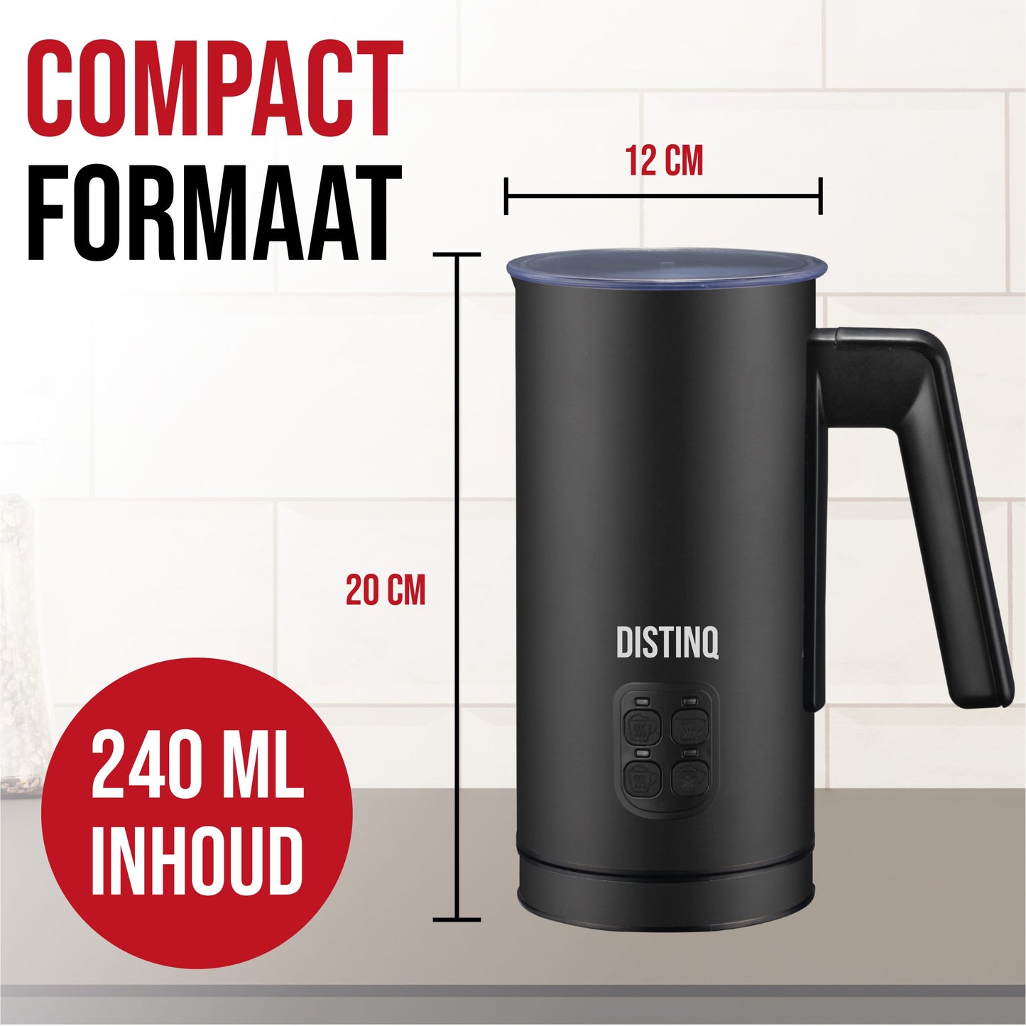 DistinQ Milk Frother Black-2