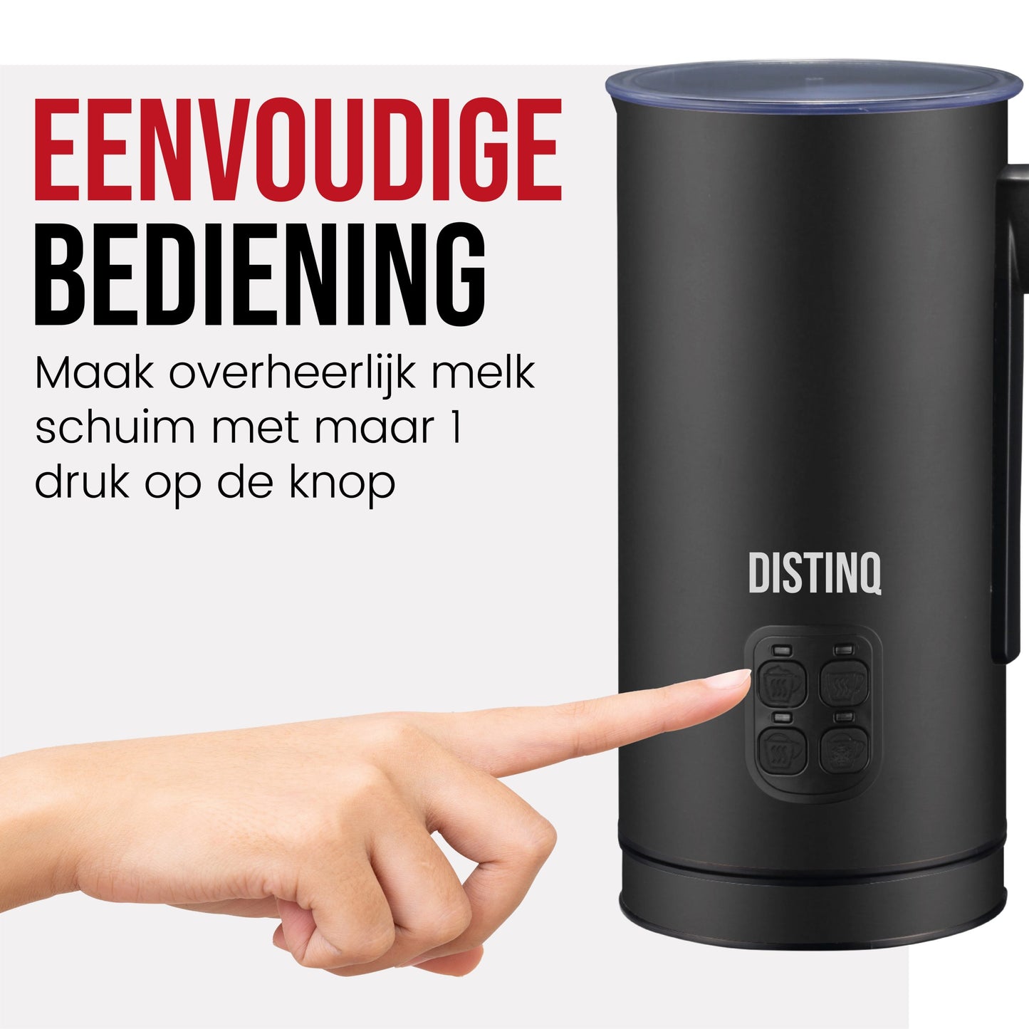 DistinQ Milk Frother Black-5