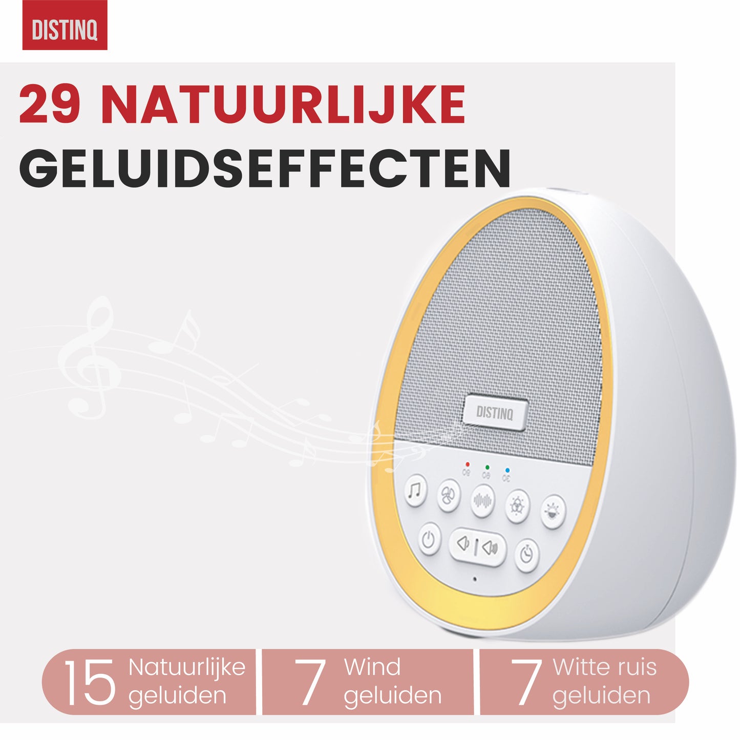 DistinQ white noise eitje 6