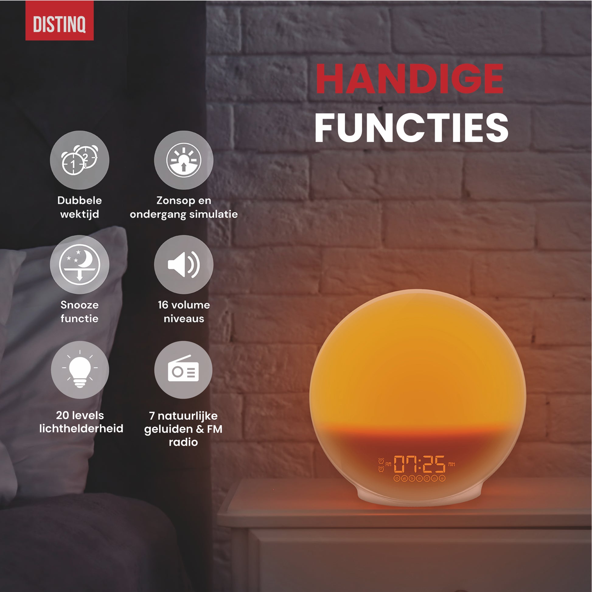 DistinQ Wake-Up Light White-4